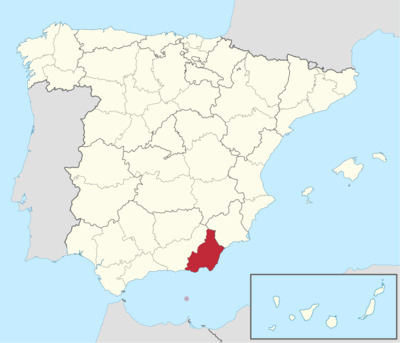 Mapa de Almería