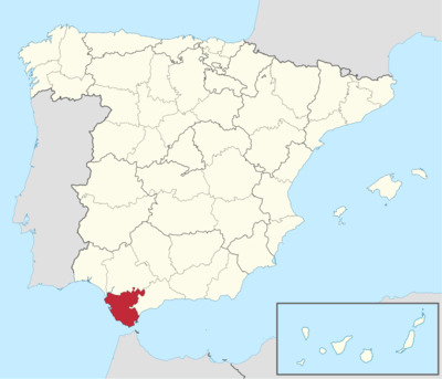 Mapa de Cádiz