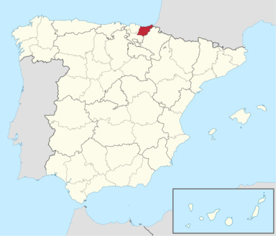 Mapa de Guipuzcoa