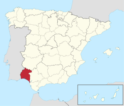 Mapa de Huelva