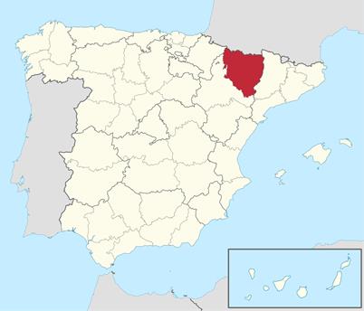 Mapa de Huesca