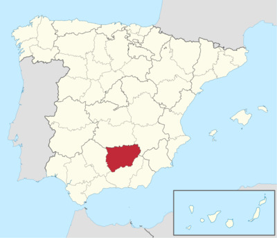 Mapa de Jaén