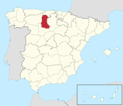 Mapa de Palencia