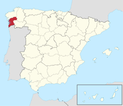 Mapa de Pontevedra